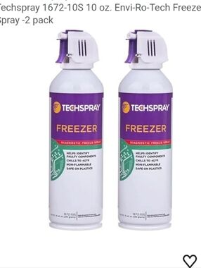 Techspray Freezer Diagnostic Freeze Spray - White & Purple (2 Pack)